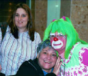 Julie, Miriam, and Lacy, the Clown photo